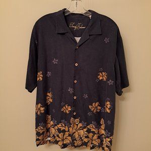 Tommy Bahama Men's Short Sleeve Silk Vintage Hawaiian Camp Shirt Large